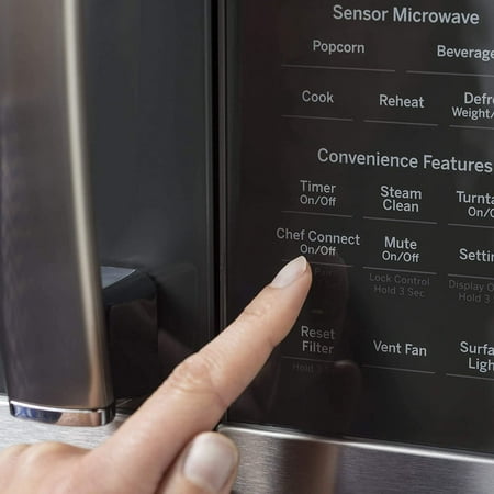 GE Profile - 2.1 cu. ft. Sensor Over-the-Range Microwave - Stainless steel