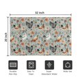 thumbnail image 5 of Light Blue Chicken Floral Pattern Door Rugs,Washable Non Slip Door Mats Indoor,Decorative Door Mats,Entry Mat Indoor for Entrance,Bedroom,Kitchen,Bathroom,20"x32", 5 of 6