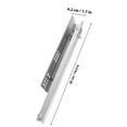 thumbnail image 4 of MEIBUTYUP 2Pcs Silver Cabinet Drawer Slides Soft Close Full Extension Heavy Duty Rail, 4 of 8