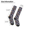 thumbnail image 2 of Fotbe Hawaiian Style Calcetas Divertidas Estampadas para Hombre y Mujer, Calcetas de Algodón hasta la Rodilla para Caminar, Correr, Enfermería y Embarazo, 2 of 6