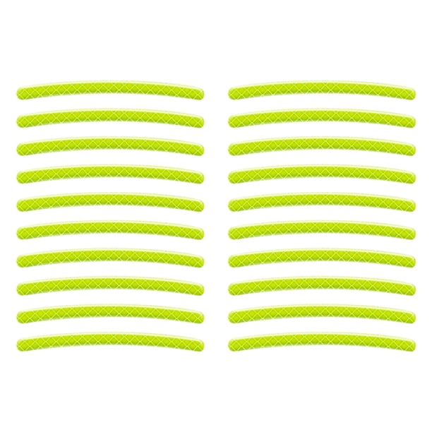 LADIGASU Pegatinas Reflectantes En Ruedas de Coches,Pegatinas En Neumáticos,Motos Personalizadas Verdes,Vehículos,Pegatinas,Decoración Rebajas Hoy Liquidación Pegatina Reflectante X20