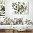 thumbnail image 4 of Designart Symmetrical Spiral Fractal Flowers - Abstract Throw Pillow - 12x20, 4 of 5