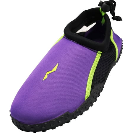 

NORTY Girls Water Shoes Child Female Lake River Shoes Purple Lime 12