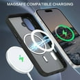 thumbnail image 6 of GAOBAO Magnetic for iPhone 16 Case, Compatible with MagSafe, Drop Protection Slim Translucent Matte Shockproof with Anti-Fingerprint Phone Case, Black, 6 of 7