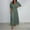 Army Green, variant on Bzhegqhd Fashion Women Summer Solid Casual 3/4 Sleeve Top Skirt Set with Pockets