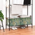 thumbnail image 3 of Yayeee Foldable Storage Basket for Shelves with Handles Set of 2 Waterproof Cloth Bins, Garden Scene, 3 of 7