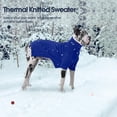 thumbnail image 5 of XXL Dog Sweater,Thermal Knit Big Dog Sweater Christmas,Pet Turtleneck Doggy Sweatshirt for Extra Large Dogs Boy Girl,Stretchy Large Dogs Cold Weather Outfit Pitbull Clothes,(Green XXL), 5 of 7