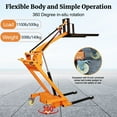 thumbnail image 3 of 1100LBS Capacity Full Electric Pallet Stacker Walkie Forklift - 5.6FT Lifting Height Portable Material Handling Lift Truck with Foldable Design for Warehouse, Factory, Logistics & Retail, 3 of 8