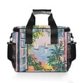 thumbnail image 7 of FORMRS Insulated Cooler Bag 24 Cans Capacity Soft Leakproof Lunch Box with Side Pockets, Floral Seaside, 7 of 7