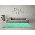 thumbnail image 3 of Ahgly Company Indoor Rectangle Abstract Turquoise Blue Modern Area Rugs, 8' x 12', 3 of 4