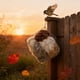 thumbnail image 4 of Natural Fiber Nesting Heart for Birds, Reusable Refillable Outdoor Yard Art Garden Decoration, Handmade Cozy Nesting Material for Small Birds, Hanging Bird Feeder Accessory Wildlife Habitat Support, 4 of 9
