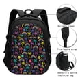 thumbnail image 3 of Easygdp Colorful Palms Mochila para Laptop de Viaje con Puerto USB, Mochila para Laptop con Puerto de Carga USB para Mujeres y Hombres, 3 of 7