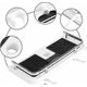 thumbnail image 3 of Telescopic Shower Shelf / Drill Free Assembly / Bathroom Organizer / Fits 18mm to 25mm diameter shower rods / White, 3 of 5