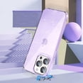 thumbnail image 4 of Compatible with iPhone 15 Pro Bling Case Colorful Gradient Glitter Shiny Sparkle Case for Women Girls Anti-Scratch Soft Silicone Shockproof Protective Not Yellowing Clear Phone Cover,Purple, 4 of 8