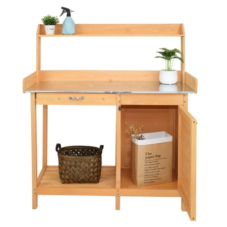 UBesGoo Garden Workbench With Drawers And Cabinets