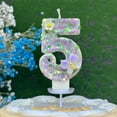 thumbnail image 6 of YIMWNYI Digital Birthday Candle Cake Decoration, Multicolor Number Candles, Wax Birthday Party Candle, Floral Design Birthday Candles, Celebration Cake Accessories, Decorative Wax Candles, 6 of 6
