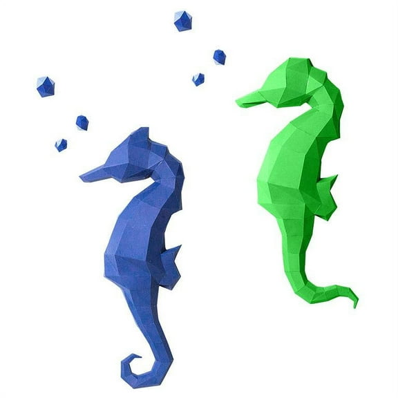 PAPERCRAFT WORLD DIY 3D Seahorses Wall Art