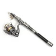 thumbnail image 3 of Telescopic Fishing Rod and Reel Combo Full Kit Fishing Reel Gear Organizer Pole Set with 100M Fishing Line Lures Hooks Jig Head and Fishing Carrier Bag Case Fishing Accessories, 3 of 7