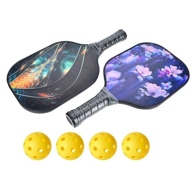 Equipo deportivo portátil de entrenamiento con juegos de pelota de paleta Pickleball de fibra de carbono YUNYI BRAND Deportes