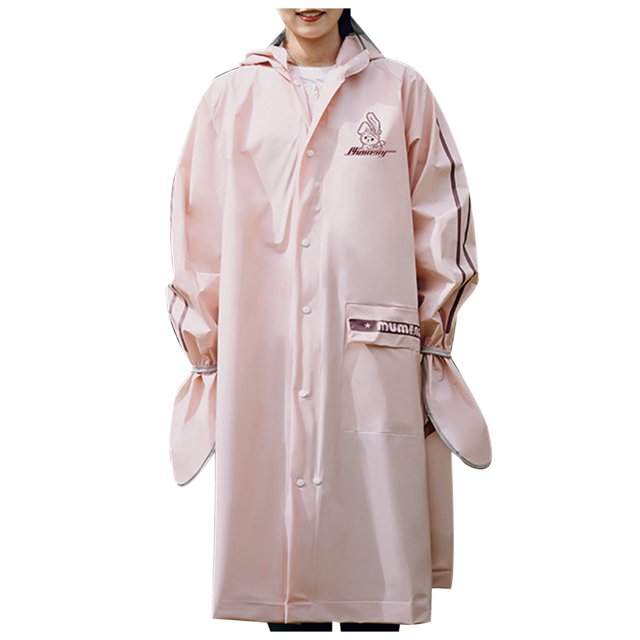 Boys Rain Jacket Kids Extended Coverage Raincoat for Backpack Protection Boys and Girls Students Riding Raincoat Cape De Pluie Enfant Pink 8 Years-10 Years
