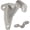Satin Nickel, variant on Stanley National N830-130 Handrail Bracket Antique Brass