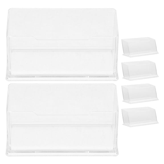 Soimiss 6Pcs Wallet Display Stand Plastic Organization For Professional Settings Desk Accessories
