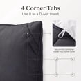 thumbnail image 6 of KINMEROOM Queen Size 3-Piece All-Season Down Alternative Comforter Set Deep Black (Comforter and Pillowcase Bedding Set), 6 of 8
