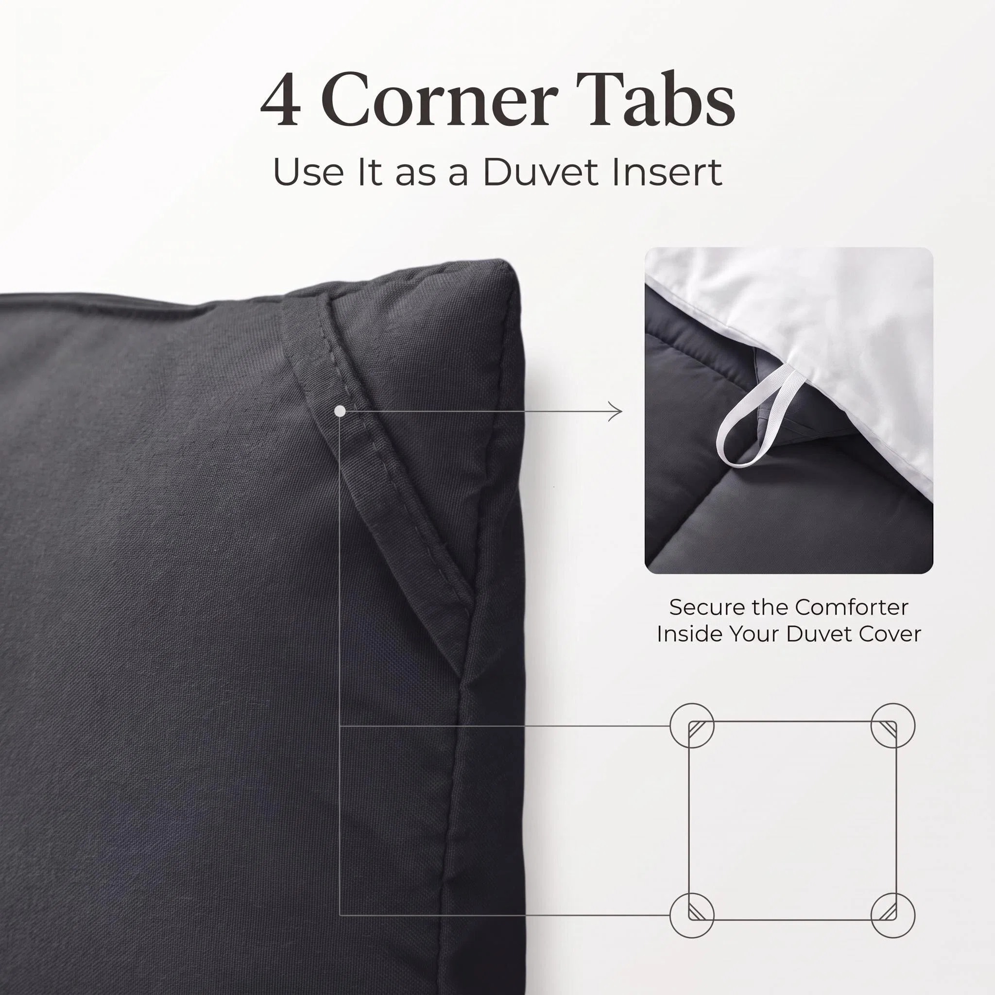 KINMEROOM Queen 3-Piece Down Alternative Comforter Set photo 6