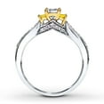 thumbnail image 2 of 1 Carat Trilogy Princess Diamond Engagement Ring in White Gold, 2 of 3
