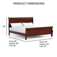 thumbnail image 3 of Bowery Hill Transitional Solid Wood Panel Full Bed in White Finish, 3 of 9