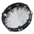 thumbnail image 6 of 10in Hand Held Drum Double Row Jingles ABS Reflective Laser Tambourine Percussion, 6 of 8