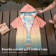 thumbnail image 5 of Abbraccia Poncho toalla con capucha para niños, secado rápido, playa, natación, protección solar, reversible, 5 of 6