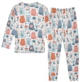 thumbnail image 3 of Boys Pajamas Girls Pajama Cute Cats and Flowers Cute Comfortable Cotton Two-piece Pajama Set, 3 of 7