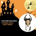 thumbnail image 4 of KBW Tribal Skull Horned Demon with Feathers Adult Halloween Costume Mask, 4 of 4