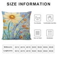 thumbnail image 5 of Creowell  Sunflower Throw Pillows Covers, Decorative Farmhouse Pillowcase Floral Cushion Covers for Sofa Couch Patio Home Decoration, 5 of 5