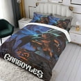 thumbnail image 3 of Gárgolas Conjunto de sábanas temático, trío de piezas, cómodo y amigable con la piel, diseño único, regalo de decoración para el hogar para familiares, amigos y fans,140cm *210cm, 3 of 6