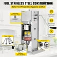 thumbnail image 4 of BENTISM 3L Manual Sausage Stuffer Maker Meat Filler Machine Stainless Steel, 4 of 10