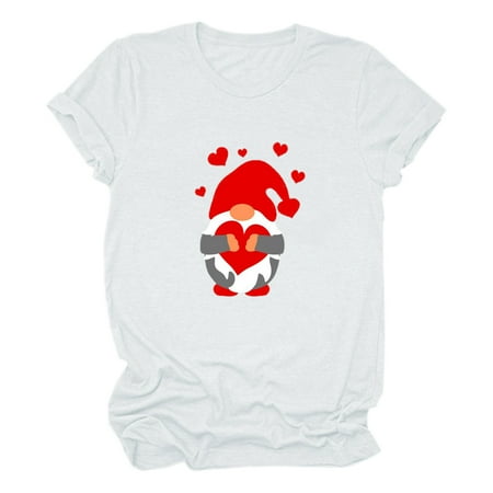 

EUMODR Plain Tshirts for Womens Under Scrub Women Long Sleeve Shirts Letter Love Sleeve Short T-Shirt Women S Printing Casual Tops Women S Blouse