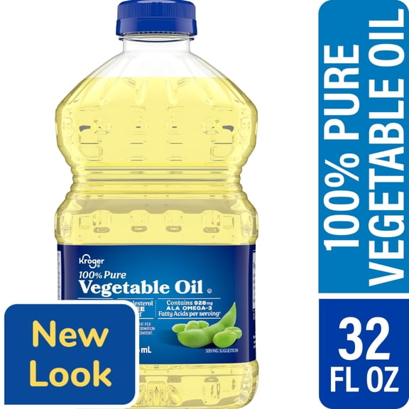 Kroger 100% Pure Vegetable Oil 32 fl oz - Pack of 1