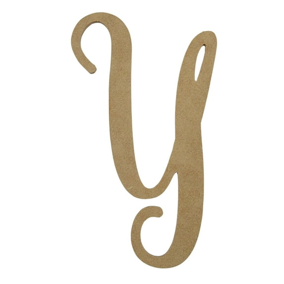 Wooden Letter Unfinished, Freestyle Font, Craft Cutout