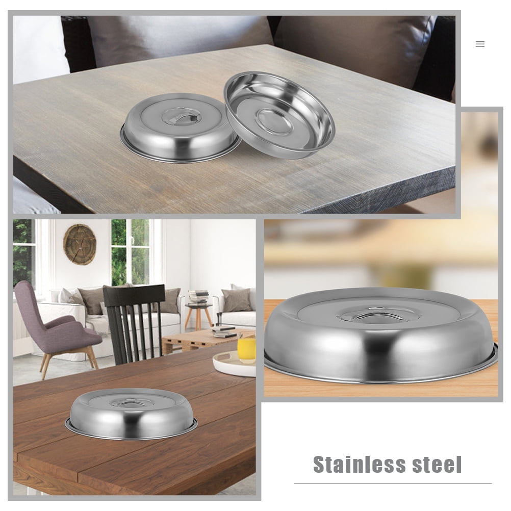 Stainless Steel Restaurant Cloche Serving Dish Food Covers Dome Plate