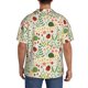 thumbnail image 3 of Fotbe Ladybug And Wild Flowers Camisa Estampada de Manga Corta para Hombre, Casual de Verano, Estilo Playero, Sin Arrugas-Small, 3 of 5