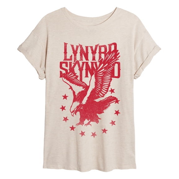 Lynyrd Skynyrd - Eagle & Stars - Juniors Oversized Graphic T-Shirt