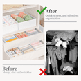 thumbnail image 2 of Criusia 20 Pack Drawer Organizers for Clothes, Foldable Fabric Closet Organizers and Drawer Dividers for Clothing, Baby Clothes, Socks, Underwear & Accessories, White, 2 of 8