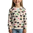 thumbnail image 2 of DISNIMO Cat Fish t shirts long sleeve for kids t shirt girls 15-16 tshirts for kids girls crew neck shirt kids cute t-shirts for kids tshirt Loose Fit shirt kids shirts boys, 2 of 7