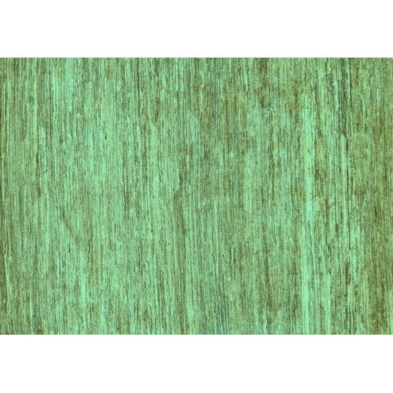 Ahgly Company Indoor Rectangle Abstract Turquoise Blue Modern Area Rugs, 8' x 12'