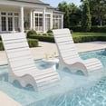 thumbnail image 6 of Vitarpatio HDPS In Pool Lounge Chairs Set of 2, Waterproof Pool Chairs Outdoor Tanning Chairs Pool Chaise Lounge Chairs Recliner for Pool Lawn Beach Patio, White, 6 of 12