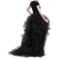 thumbnail image 4 of Women Tulle Tutu Long Skirt High Waist Floor Length Maxi Tulle Layered Skirt Wedding Night Out Party A-Line Skirt, 4 of 8