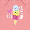 thumbnail image 4 of Inktastic I Love Ice Cream with Cute Ice Cream Cone Boys or Girls Baby Bodysuit, 4 of 5