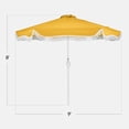 thumbnail image 2 of Best Choice Products 9ft Fringe Market Umbrella  Boho Patio Sunshade w/ Tilt, UPF50+ - Marigold, 2 of 9